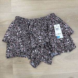 Vintage Havana Leopard Print Skort, Size L, NWT